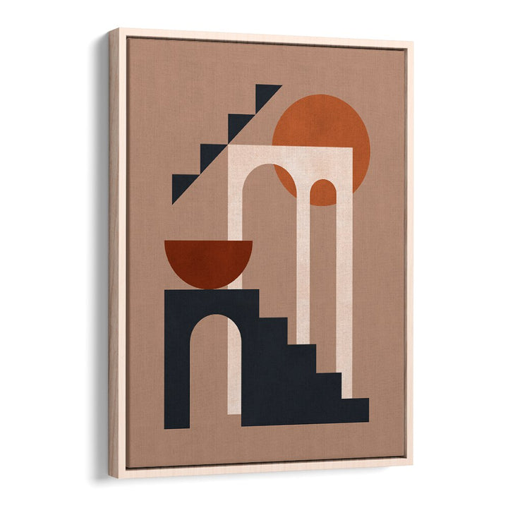 Vibrant GEOMETRIC COMPOSITION VI, BOHO ART PAINTINGS, features striking shapes and colors for a stylish home decor accent.
