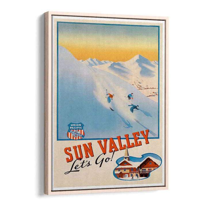 Discover SUN VALLEY, VINTAGE TRAVEL POSTERS, capturing the charm of winter sports and stunning landscapes.