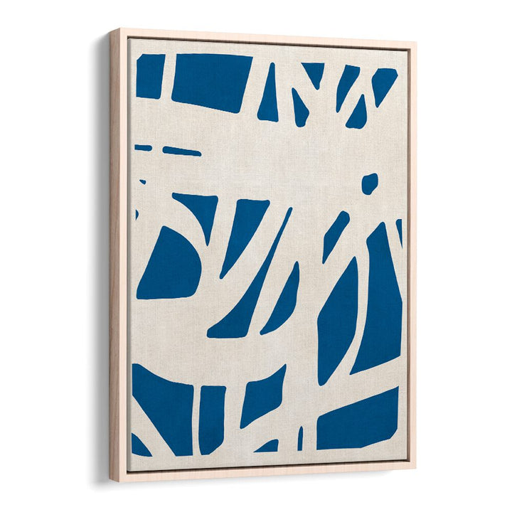Explore EXPRESSIVE LINES VII, ABSTRACT PAINTINGS, featuring bold blue shapes for a modern artistic touch.