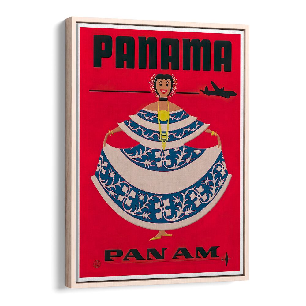 Colorful PANAMA, VINTAGE TRAVEL POSTERS showcase the vibrant culture and charm of Panama, perfect for any travel enthusiast.