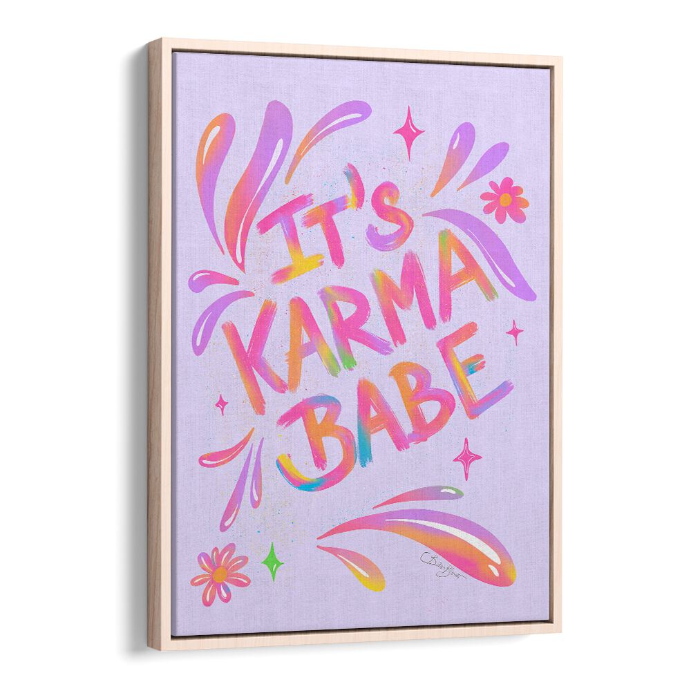 Vibrant KARMA BABE, FASHION POSTERS by Baroo Bloom, perfect for inspiring decor in any living space.
