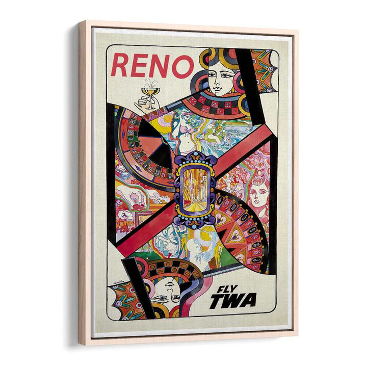 Colorful RENO, VINTAGE TRAVEL POSTERS featuring retro designs, perfect for enhancing your living space with nostalgia.
