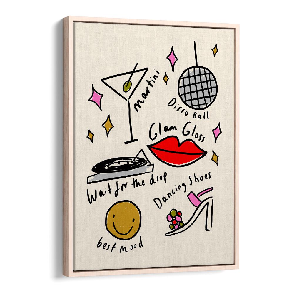 Colorful RETRO DISCO I, FASHION POSTERS featuring playful illustrations perfect for enhancing any living space.