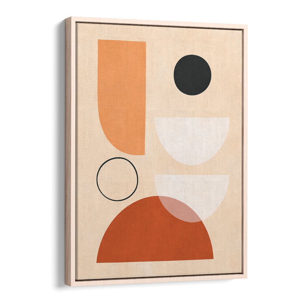 Colorful SEMICIRCLES III, BOHO ART PAINTINGS on display, perfect for modern decor and geometric art enthusiasts.