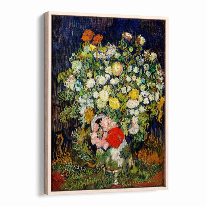 BOUQUET OF FLOWERS IN A VASE (1890) ,  VINTAGE PAINTINGS
