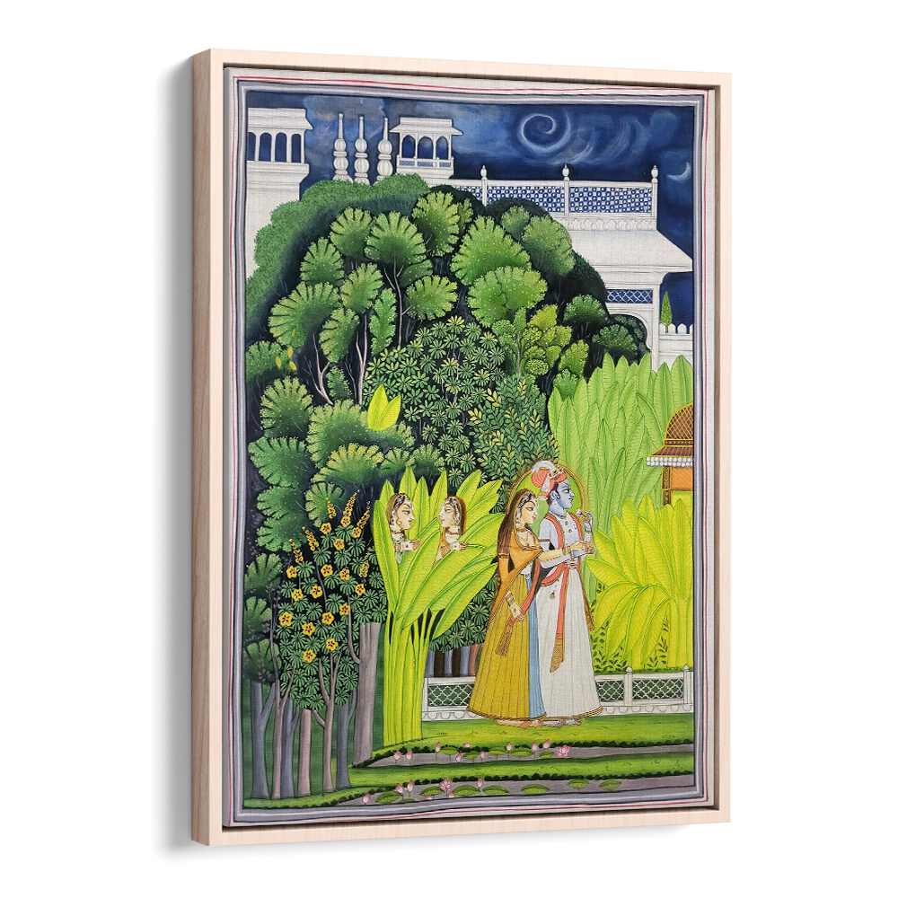 Exquisite RADHA KRISHNA, INDIAN ART PAINTINGS showcasing divine love in vibrant colors, perfect for enhancing your space.
