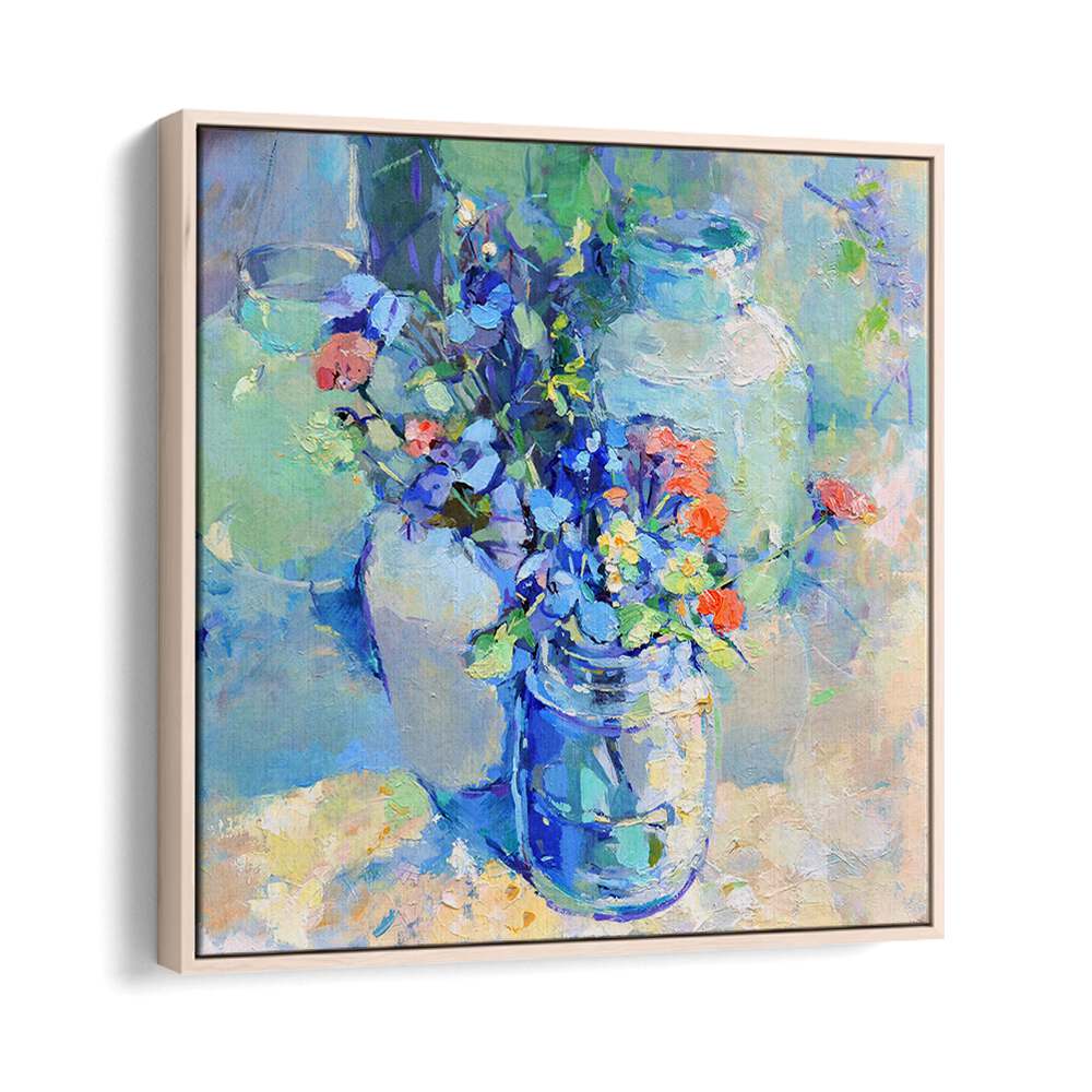Vibrant WILD FLOWERS in jars, perfect for home decor. Explore FLORAL FLOWER PAINTINGS at Oakwood for nature lovers.