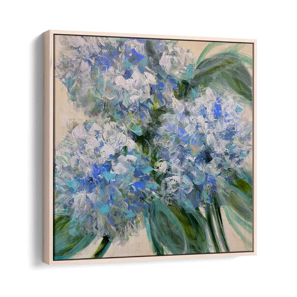 Vibrant AZURE BLOOM, FLORAL FLOWER PAINTINGS featuring abstract brushstrokes to elevate your decor.