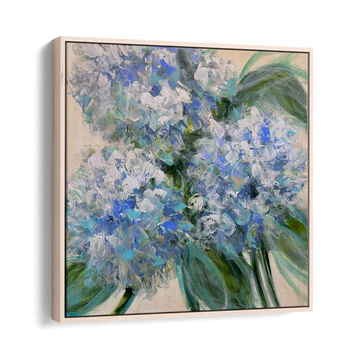 Vibrant AZURE BLOOM, FLORAL FLOWER PAINTINGS featuring abstract brushstrokes to elevate your decor.