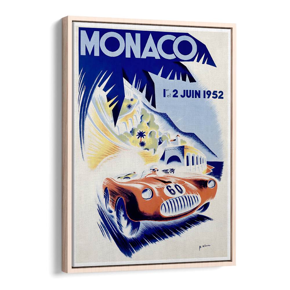 MONACO I, VINTAGE TRAVEL POSTERS capture the allure of Monaco's beauty and racing culture in stunning detail.