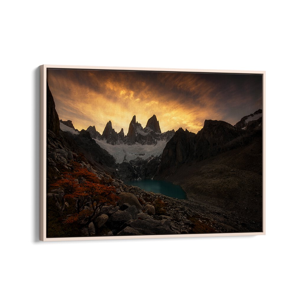 Stunning PATAGONIA MOUNTAIN LIGHT, PHOTOGRAPHY PRINTS showcasing breathtaking landscapes and vibrant sunset hues.