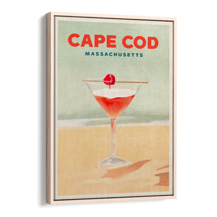 Cape Cod, Bar art featuring a vibrant cocktail poster to enhance any lounge or bar space.