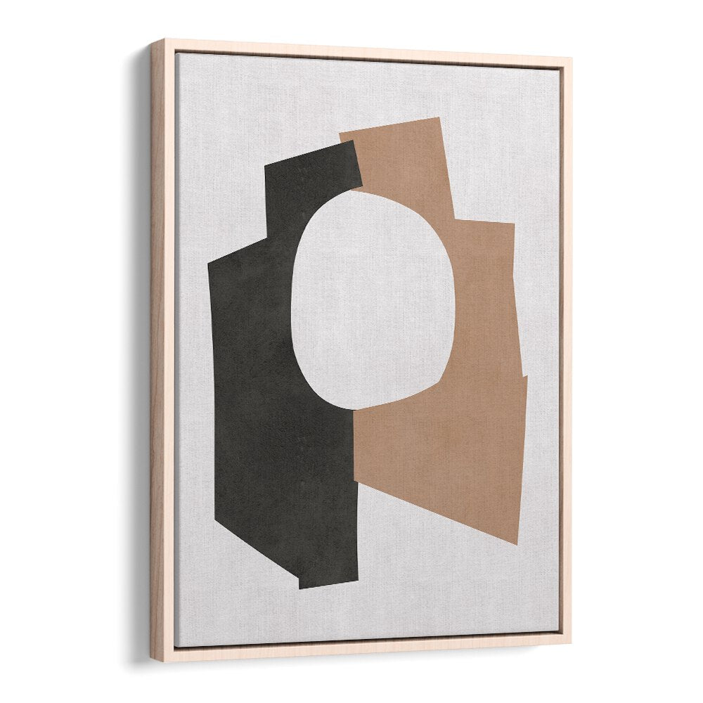 CURVED SHAPES IV, GEOMETRIC ART PRINTS showcase unique shapes in earthy tones, perfect for enhancing your space.