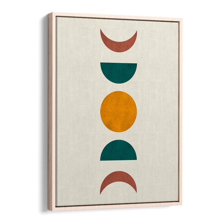 Stylish MOON PHASES II, BOHO ART PAINTINGS showcasing lunar cycles in vibrant colors for your home decor.