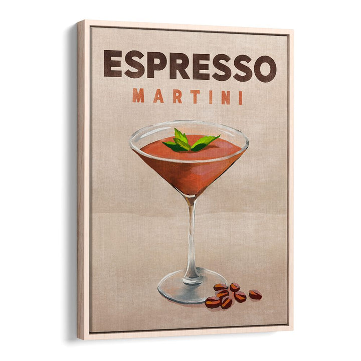 Stylish ESPRESSO MARTINI, BAR art print perfect for transforming your café space into a chic nightlife haven.