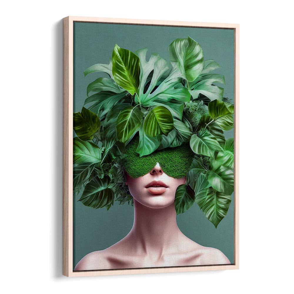 Surreal art print "PLANT LOVER III" beautifully blends nature and imagination, perfect for plant lovers.
