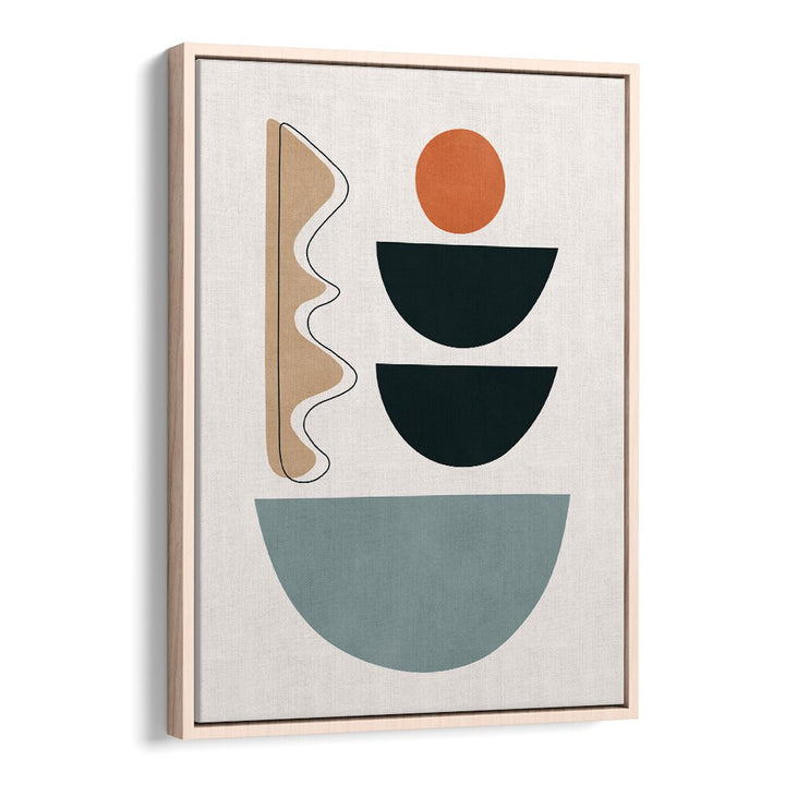 Stylish SEMICIRCLES V, BOHO ART PAINTINGS showcase geometric forms in earthy tones, perfect for modern decor.