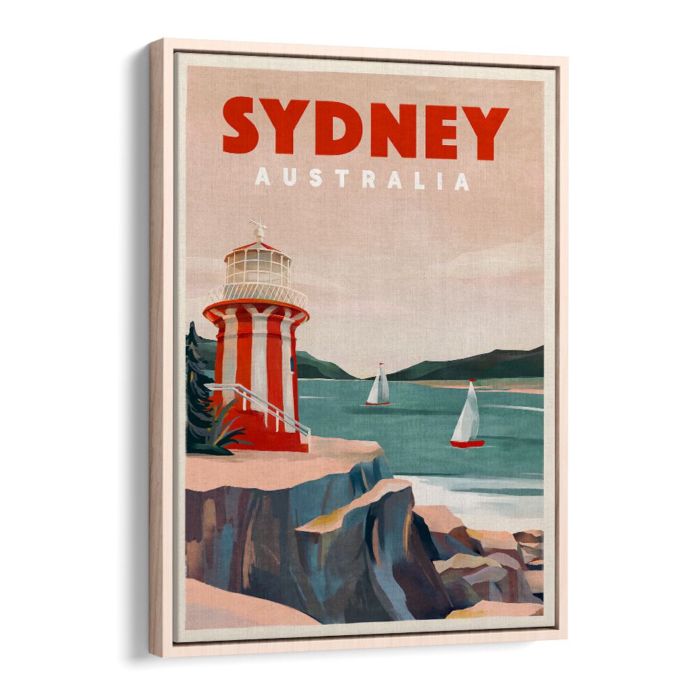Stunning SYDNEY LIGHTHOUSE, TRAVEL POSTERS showcasing Sydney's coastal charm for your home decor.