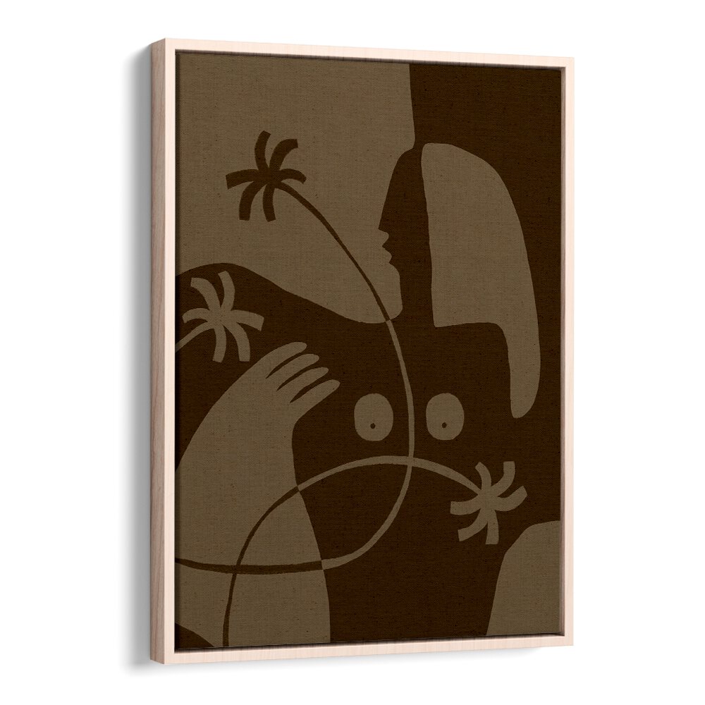 THE LAND STORY VI, BOHO ART PAINTINGS showcases stunning earthy tones and abstract forms, perfect for contemporary decor.