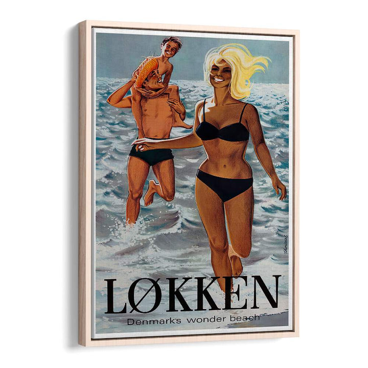 Explore the nostalgia of LOKKEN BEACH DENMARK with vibrant vintage travel posters, perfect for any decor.