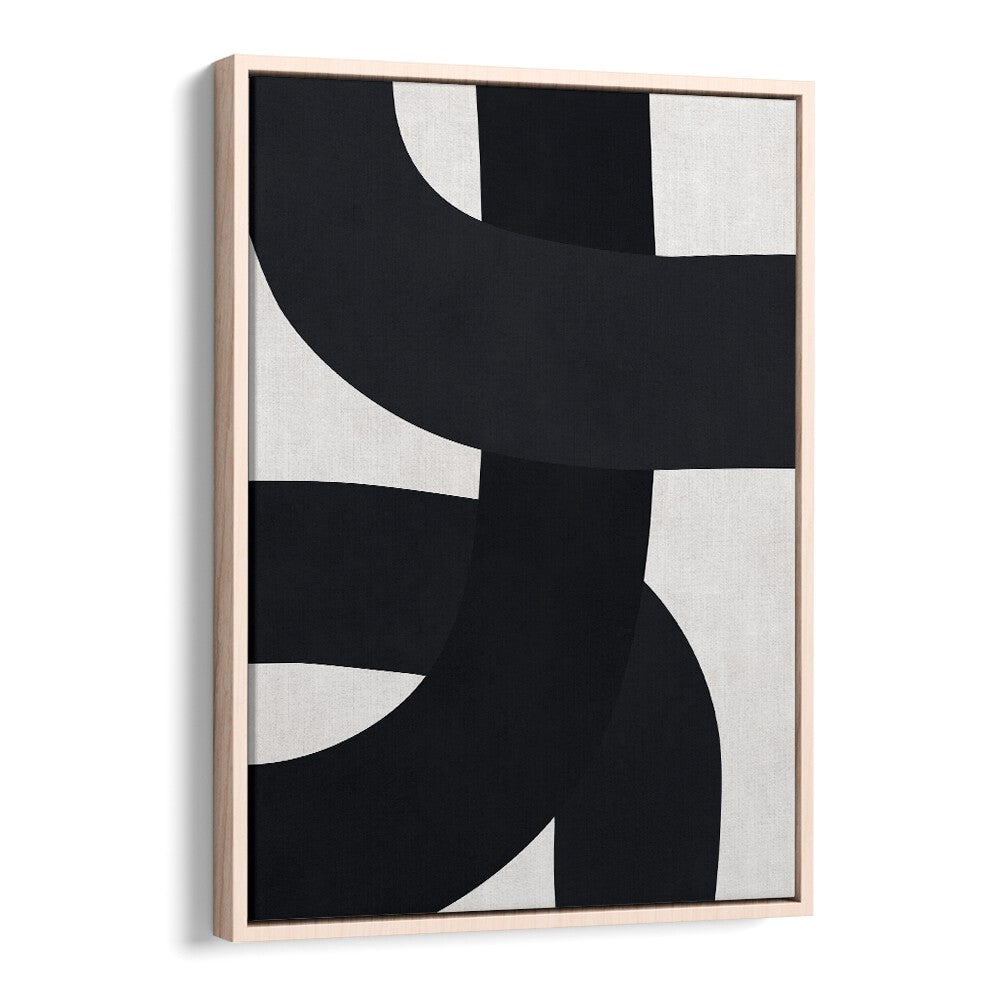Stylish UNDULATING, ABSTRACT PAINTINGS featuring bold black curves, perfect for enhancing modern decor.