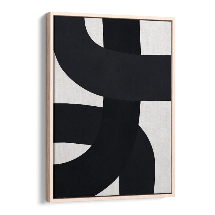 Stylish UNDULATING, ABSTRACT PAINTINGS featuring bold black curves, perfect for enhancing modern decor.