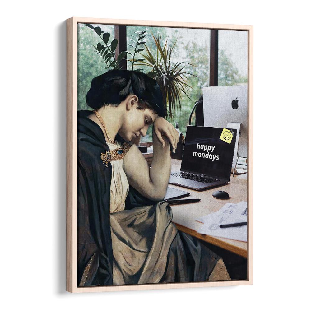 Brighten your space with HAPPY MONDAYS, ALTERED ART PRINTS by Dikhotomy, perfect for home or office decor.