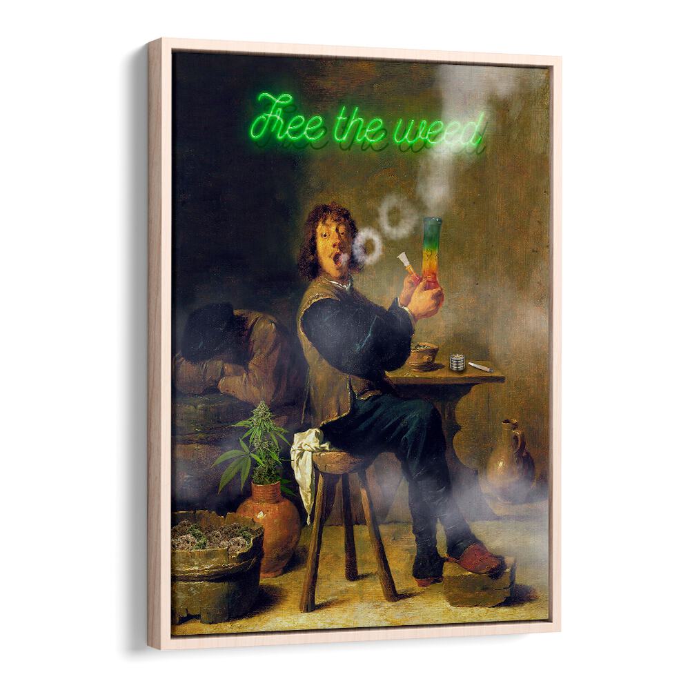 FREE THE WEED , ALTERED ART PRINTS showcases vibrant creativity, perfect for enhancing your decor with a bold statement.