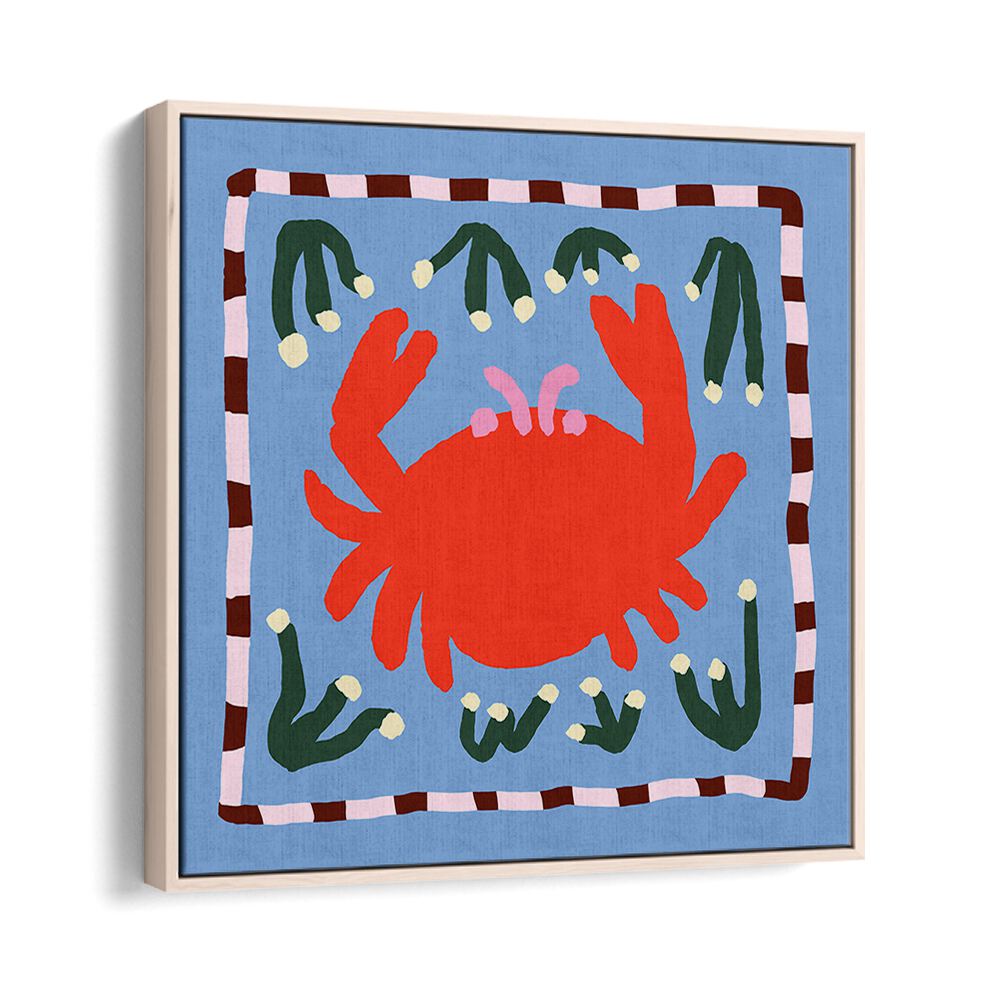 Vibrant CRAB, KITCHEN POSTERS add charm to your culinary space, perfect for seafood lovers and home cooks alike.