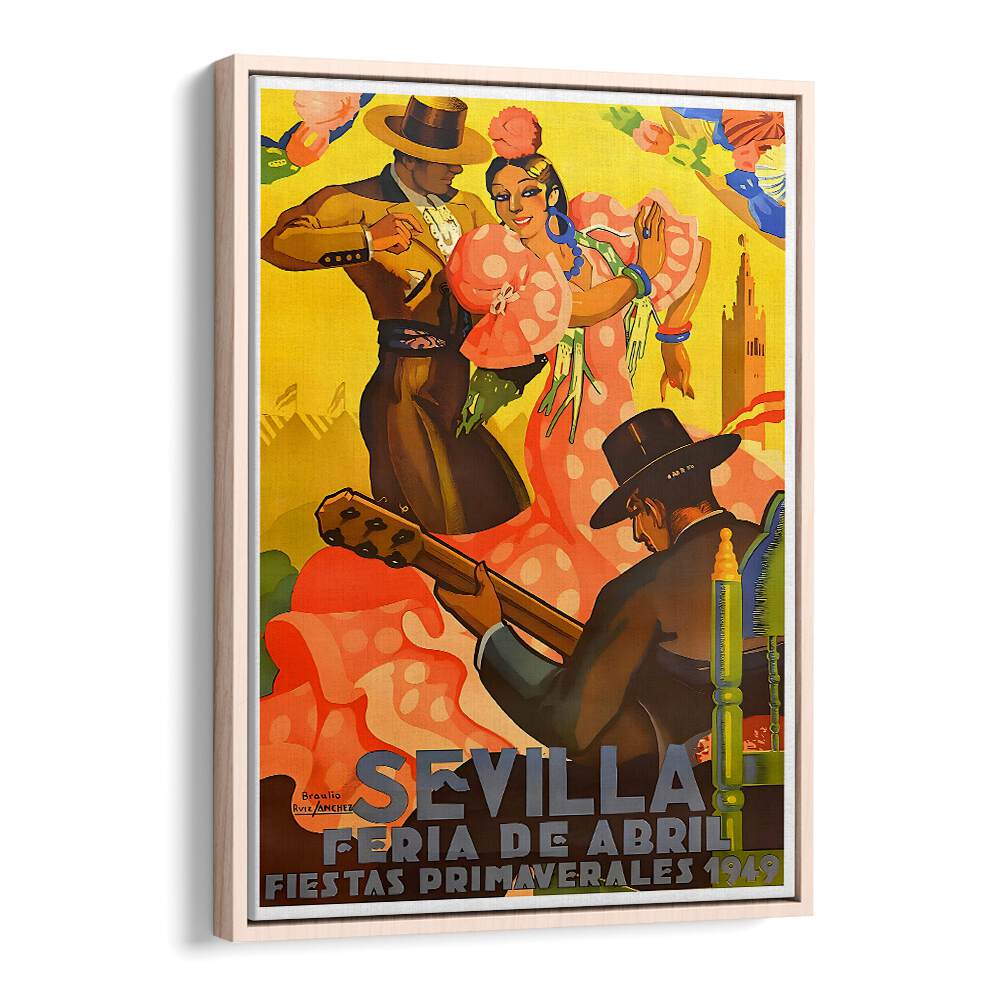 Colorful SEVILLA I, VINTAGE TRAVEL POSTERS capture vibrant Sevilla culture, perfect for home decor enthusiasts.