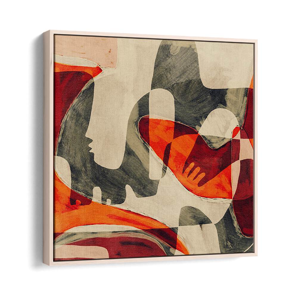 UNFOLDING III, BOHO ART PAINTINGS features vibrant colors and abstract shapes, perfect for modern decor.