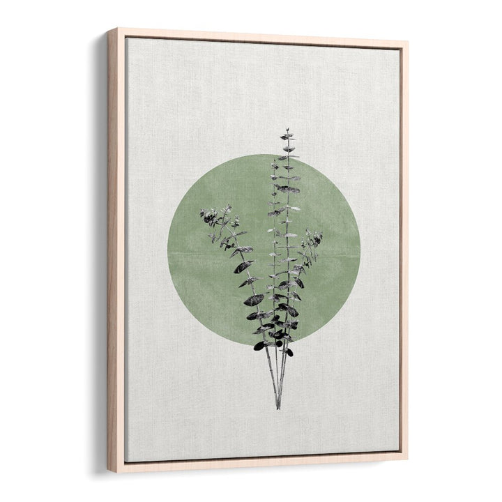 EUCALYPTUS AND GREEN MOON, FLORAL FLOWER PAINTINGS enhance any space with modern elegance and natural serenity.