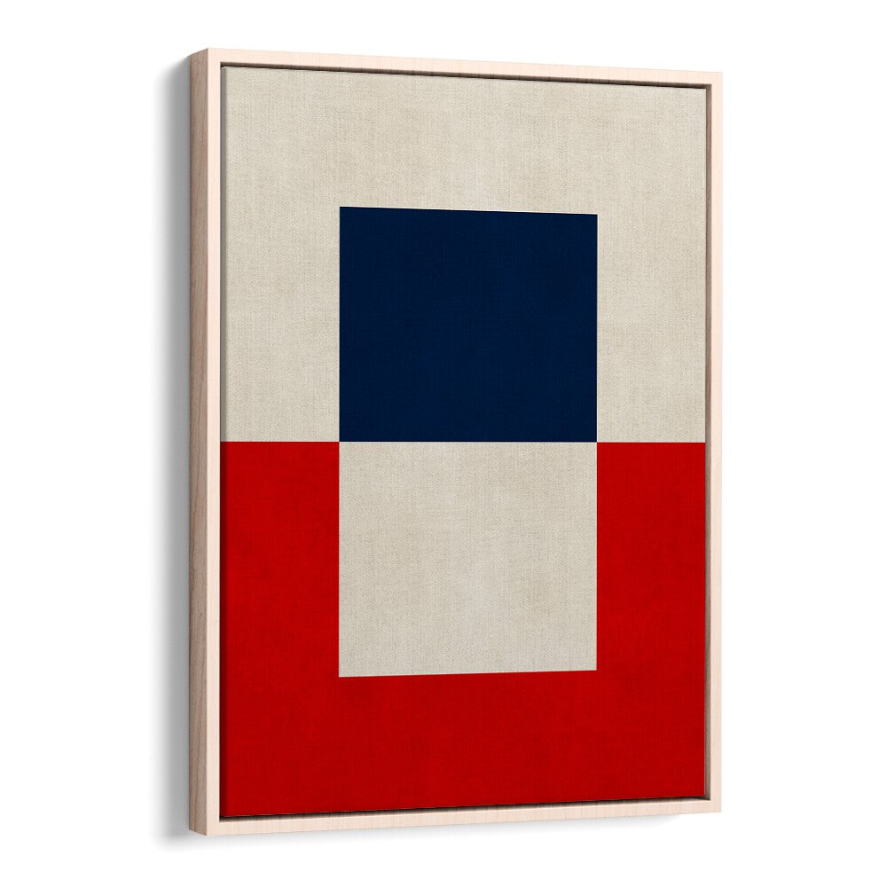 Modern geometric art print, OVERLAPPING VI, showcases bold colors and clean lines, perfect for contemporary decor.