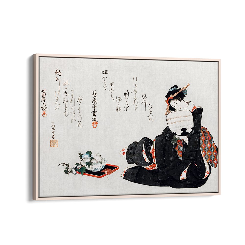 JAPANESE WOMAN III, VINTAGE PAINTINGS