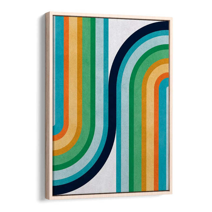 Colorful CURVED LINES II, GEOMETRIC ART PRINTS, enhance your space with vibrant, dynamic design and fluid lines.