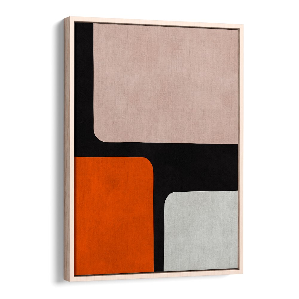 Bold geometric shapes in warm tones define the EXPRESSIONIST I, GEOMETRIC ART PRINTS, perfect for modern decor.