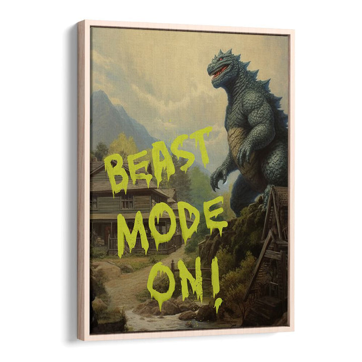 Bold BEAST MODE ON, QUOTES poster by Dikhotomy inspires motivation and strength for any space and mindset.