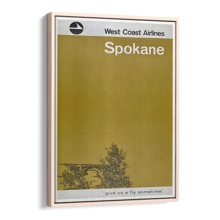 West Coast Airlines Vintage Travel Posters capture nostalgic aviation charm with stunning Spokane artwork.