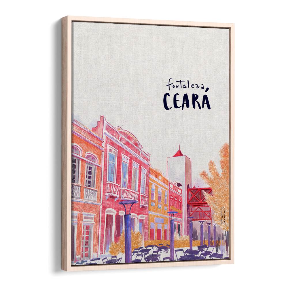 Vibrant FORTALEZA, TRAVEL POSTERS showcasing colorful architecture and the lively spirit of Ceará. Perfect for decor!