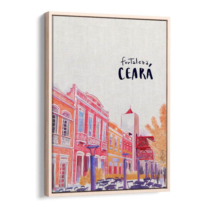 Vibrant FORTALEZA, TRAVEL POSTERS showcasing colorful architecture and the lively spirit of Ceará. Perfect for decor!