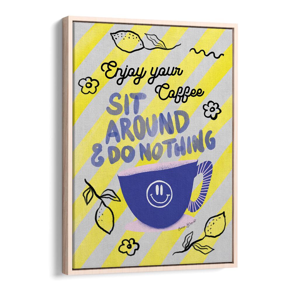 Bright and cheerful ENJOY COFFEE, QUOTES AND TYPOGRAPHY POSTERS perfect for coffee lovers’ spaces.