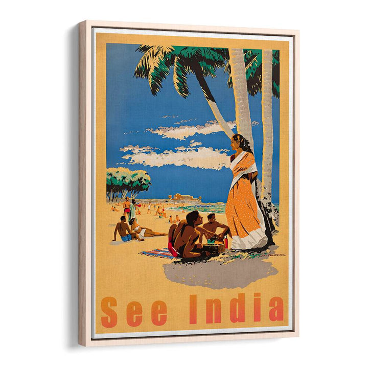 Explore the vibrant beauty of India with SEE INDIA, VINTAGE TRAVEL POSTERS, perfect for home or office decor.