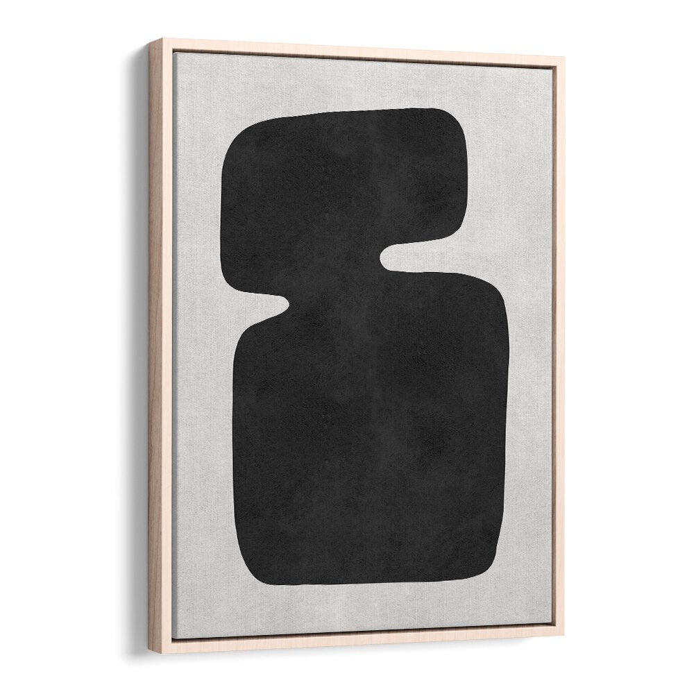 Stylish ORGANIC II, GEOMETRIC ART PRINTS featuring a bold black design, perfect for modern home decor.