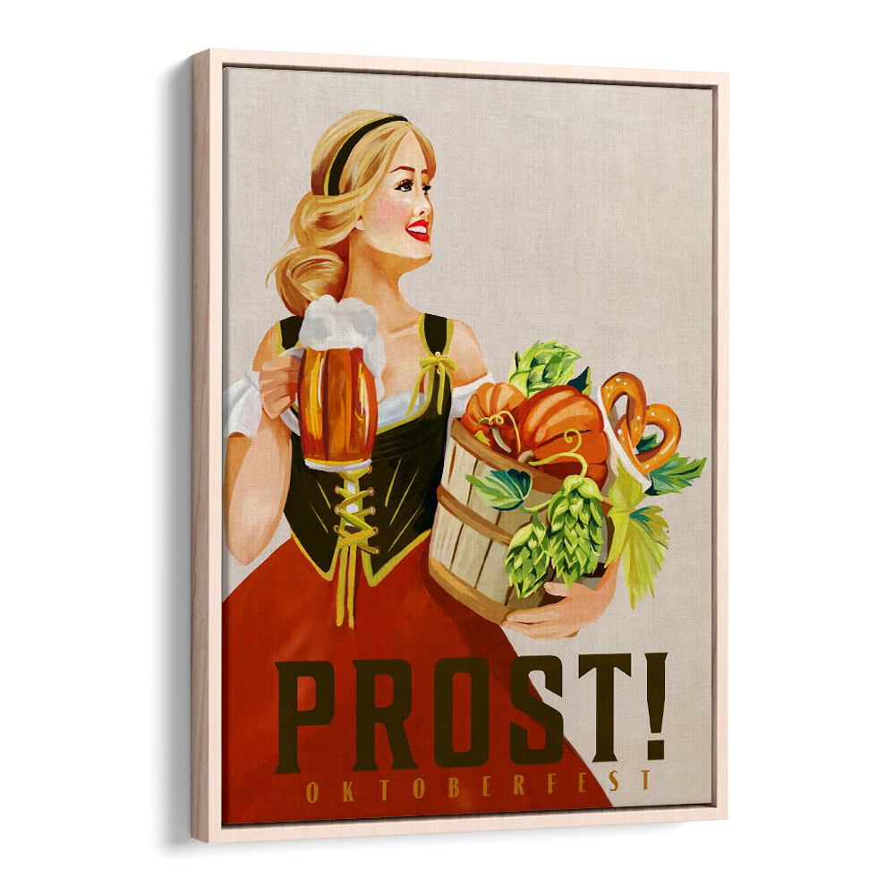 Celebrate Oktoberfest with our PROST OKTOBERFEST, BAR art print, perfect for festive gatherings and bar decor.