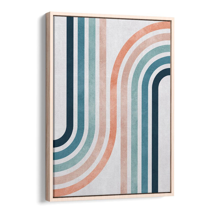 Stylish LINES AND ARCS II, GEOMETRIC ART PRINTS featuring smooth curves and colors, perfect for modern decor.