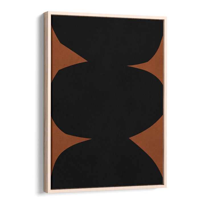 Stylish TRIBAL VII, GEOMETRIC ART PRINTS featuring bold black and brown shapes, perfect for modern decor.