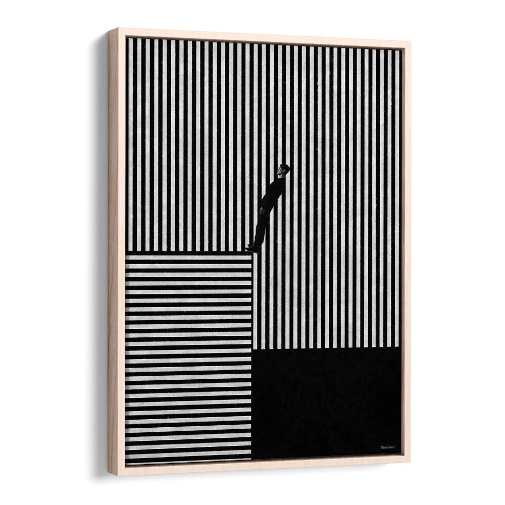 Transform your space with STRIPED ILLUSION, GEOMETRIC ART PRINTS by Underdott, featuring bold lines and modern design.
