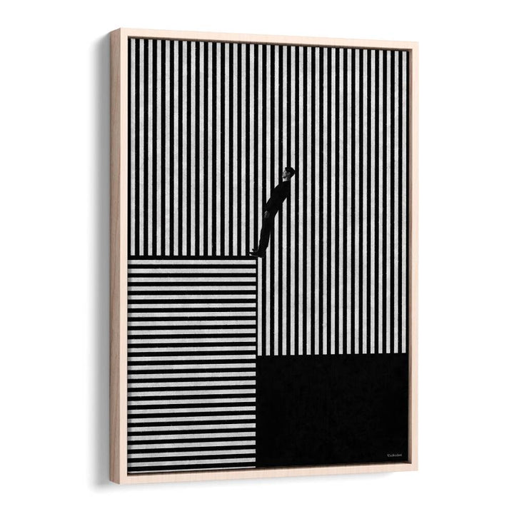 Transform your space with STRIPED ILLUSION, GEOMETRIC ART PRINTS by Underdott, featuring bold lines and modern design.