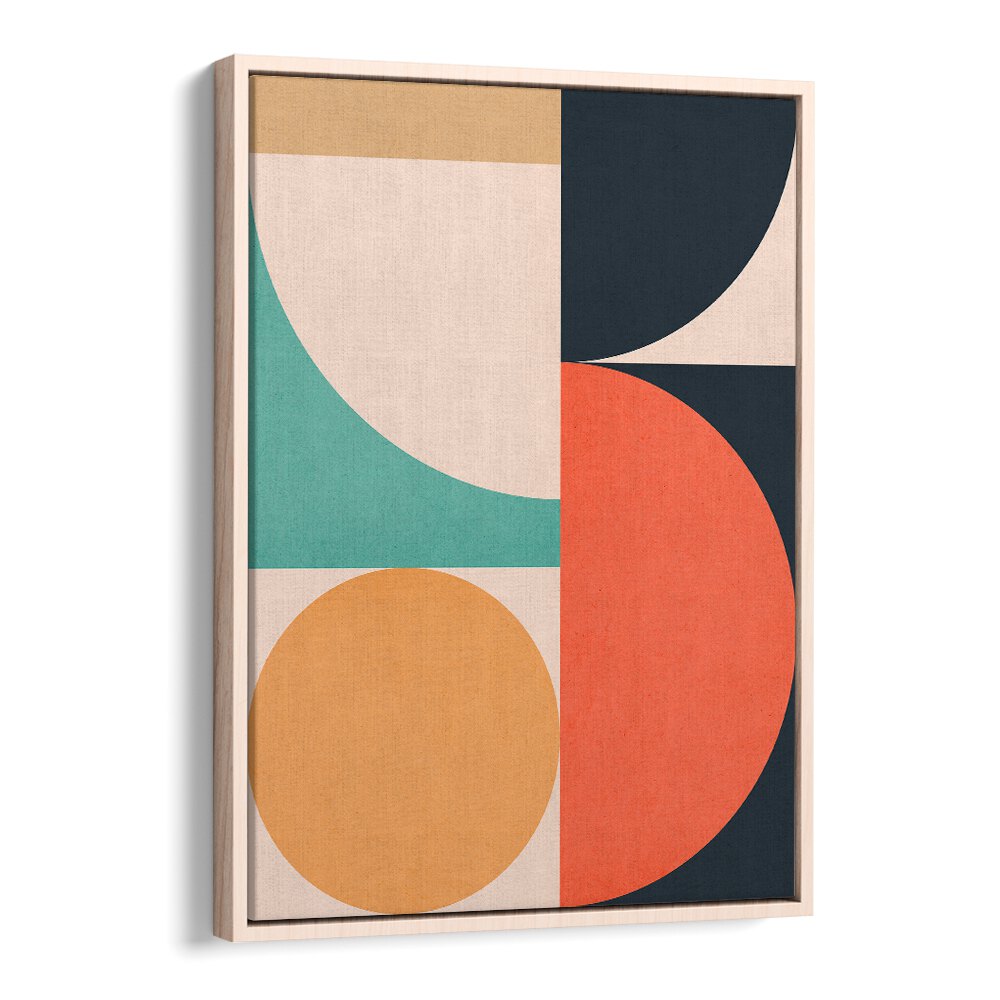 CIRCLES IN HARMONY V, GEOMETRIC ART PRINTS showcases vibrant colors and shapes, enhancing any modern decor.