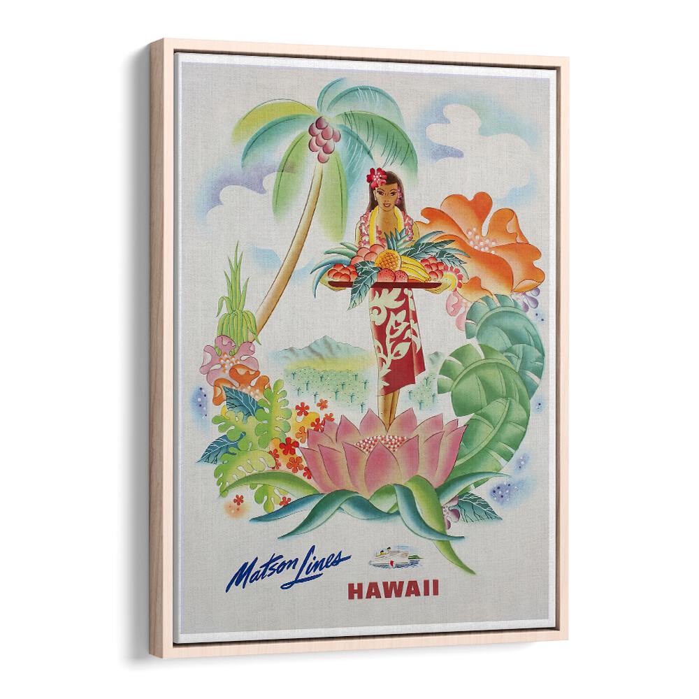 Colorful HAWAII IV, VINTAGE TRAVEL POSTERS showcase island beauty, perfect for adding charm to your space.